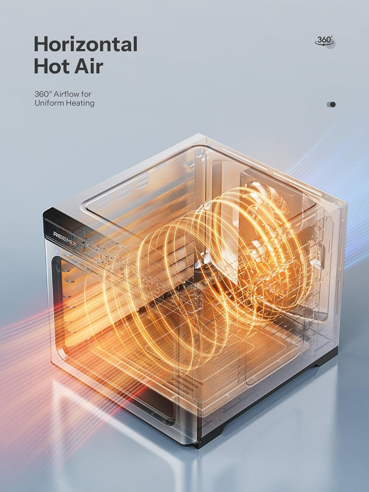 Dörrautomat Edelstahl mit digitaler Steuerung 1000W, Food Dehydrator mit 9 Edelstahl-Ablagegitter, G