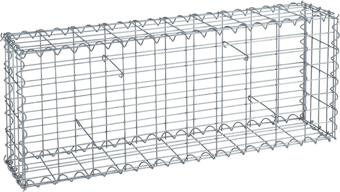 Spiral Steingabionen, Gabione, Steinkorb, Wand, Drahtkorb, Mauer (1 Stück 100x40x20 cm), 100x40x20 c