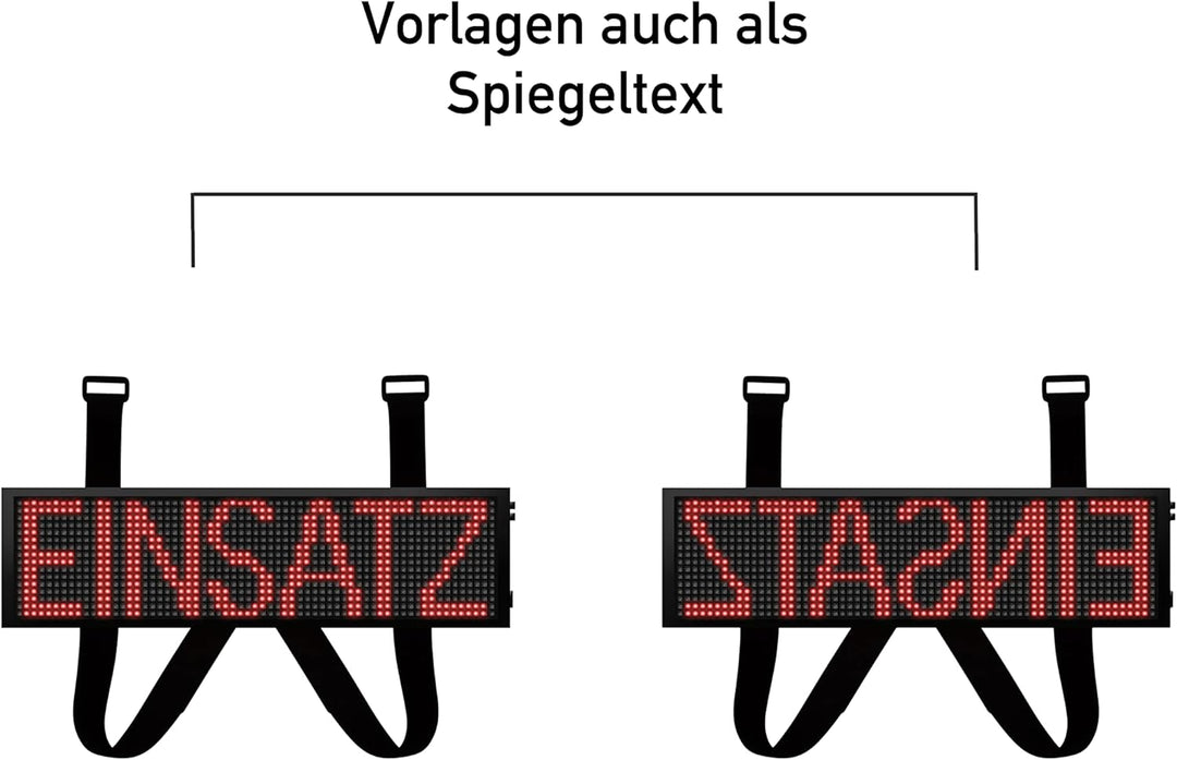 LED Frontwarnsystem | Einsatzschild | Multicolor WiFi - Android und iOS App - Handygesteuert - Dacha