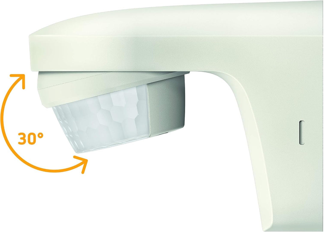 Theben 1010505 theLuxa S180 WH Bewegungsmelder mit 180° Erfassungswinkel für den Aussenbereich, Bewe