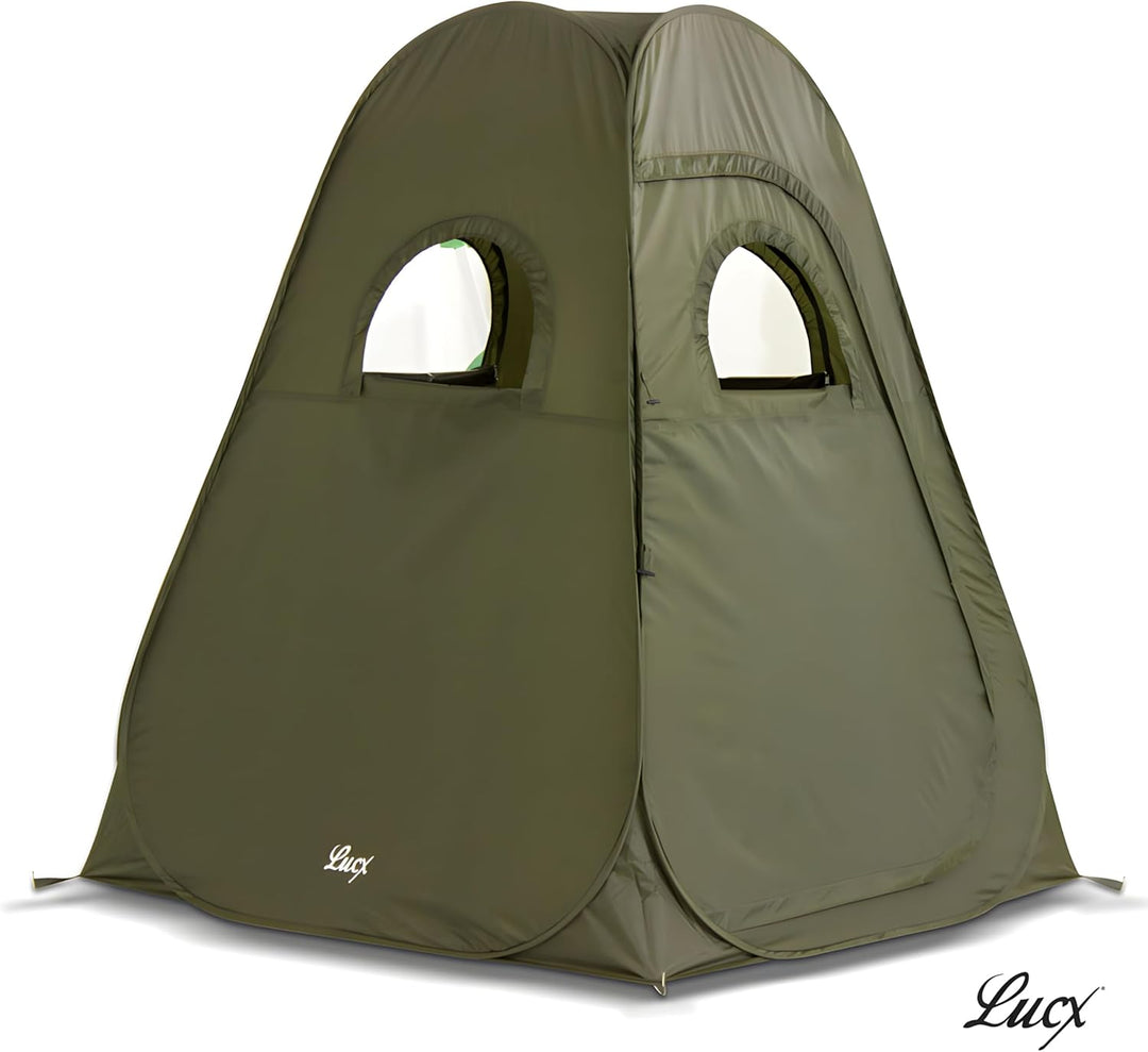 Lucx Pop-Up Angelzelt &amp; Jagdzelt - Sekundenzelt für 1-2 Personen, wasserdicht (5.000 mm), 200x150x15