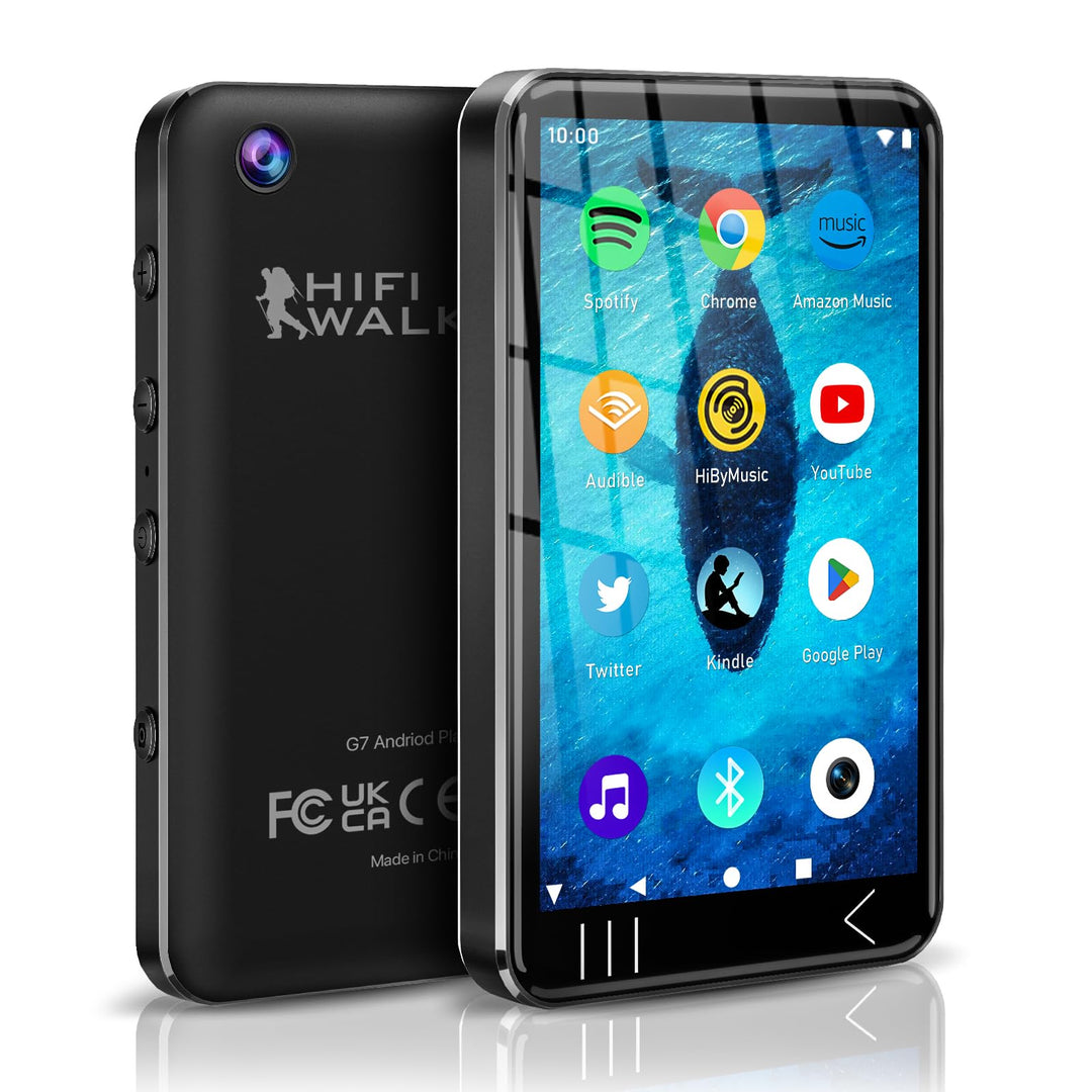 HIFI WALKER G7 MP3 Player with Bluetooth and WiFi- MP3 Player with Spotify and Camera, Android MP3 P