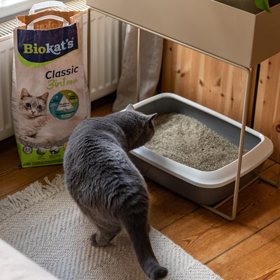 Biokat's Classic fresh 3in1 mit Frühlings-Duft - Klumpende Katzenstreu mit 3 unterschiedlichen Korng