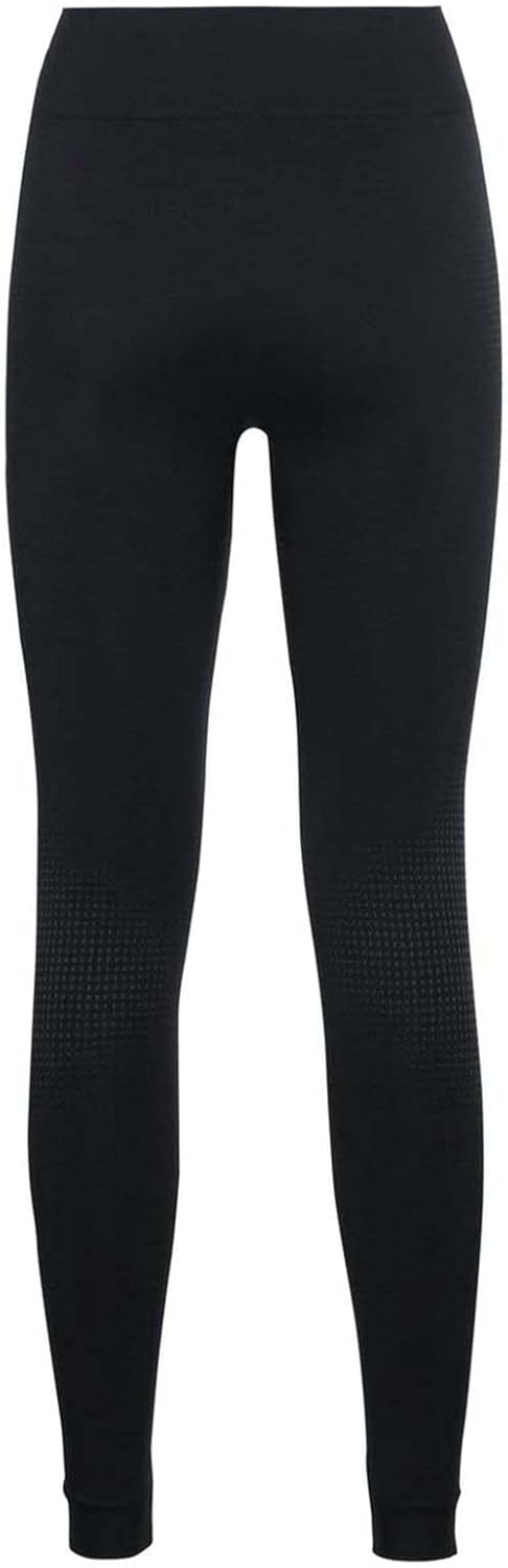 Odlo Damen Leggings Bl Bottom Long Performance Warm Eco, Black - New Odlo Graphite Grey
