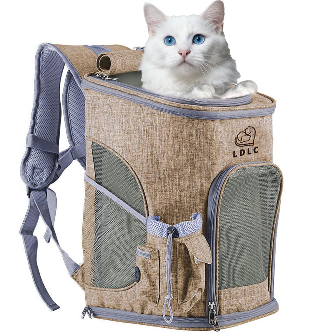 Katzenrucksack Hunderucksack mit Netzfenster,Tragbare Hochwertige Hundetragetasche für kleine Hunde,