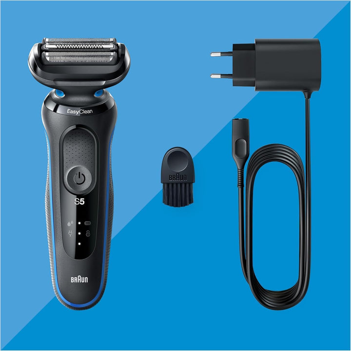 Braun Series 5 Elektrorasierer, EasyClean Rasierer Herren, Wet & Dry, Geschenk Mann, Made in Germany