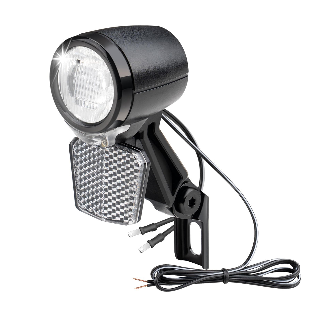 E-Bike LED Fahrradlicht Dynamo Vorne mit Tagfahrlicht, Standlichtfunktion, 40 LUX StVZO Zugelassen D