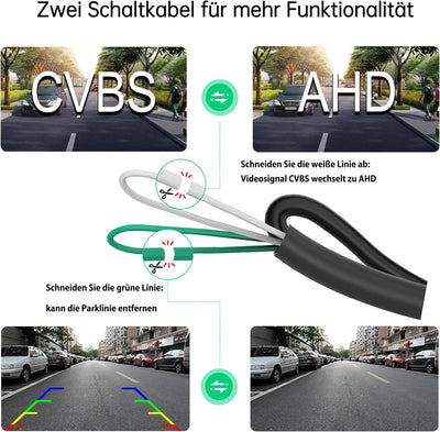 HD 720P Auto Rückfahrkamera für Audi A4L A5 A3 Q3 Q5 RS6 für VW Passat Tiguan Jetta Sharan Lavida Sk