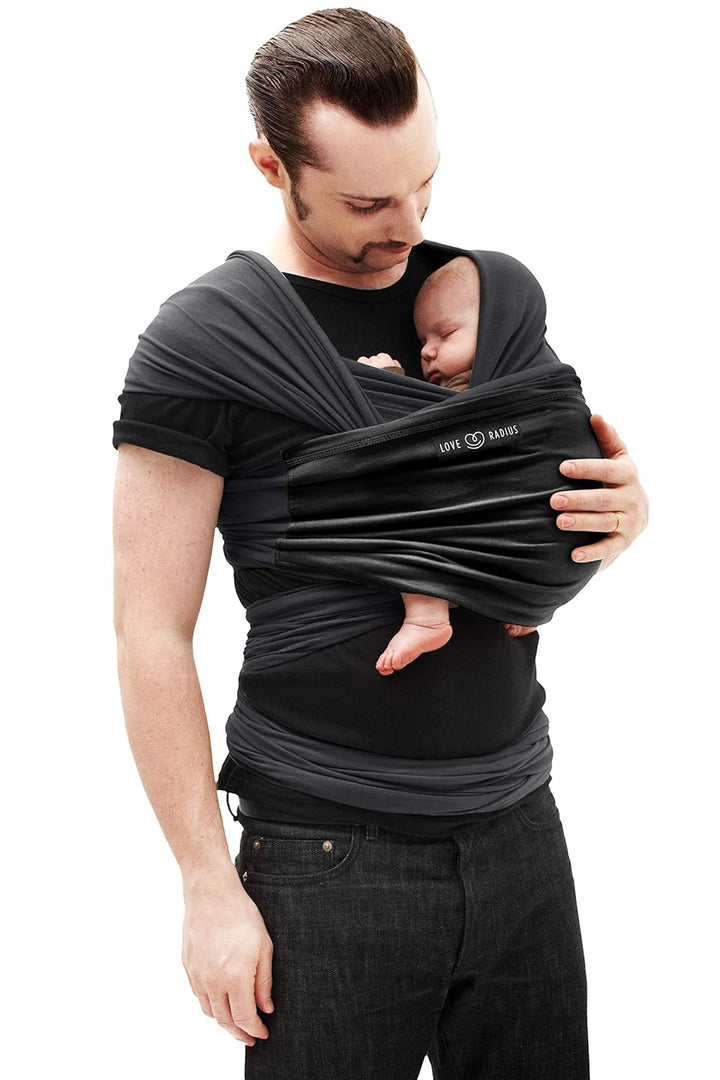 Je Porte Mon Bébé Tragetuch, Schwarz/Anthrazit Anthrazit / Schwarz, Anthrazit / Schwarz