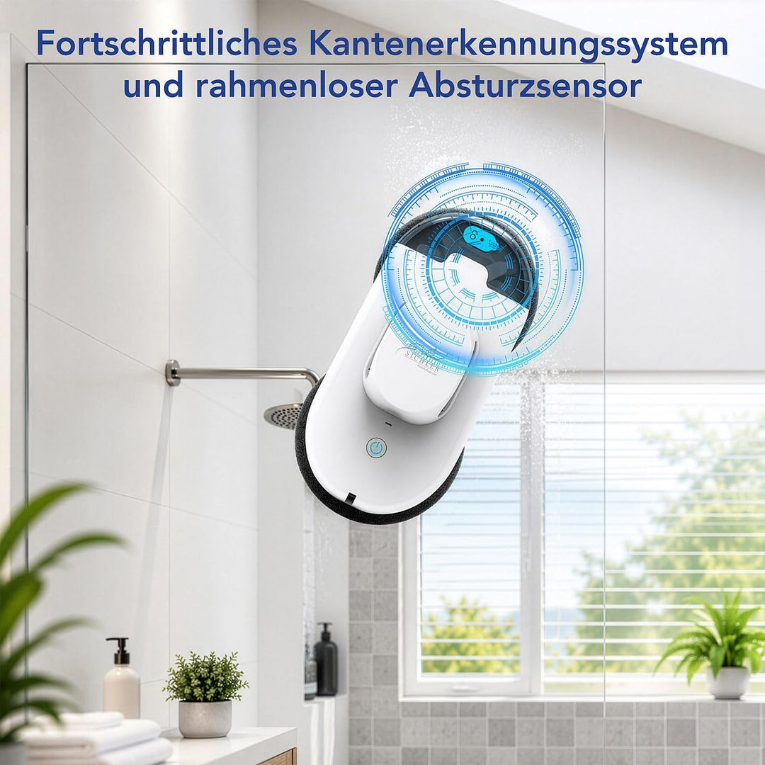 Sichler Haushaltsgeräte Fensterputzer: Fensterputzroboter, Dual-Sprüh-Funktion, Sensoren, Fernbedien