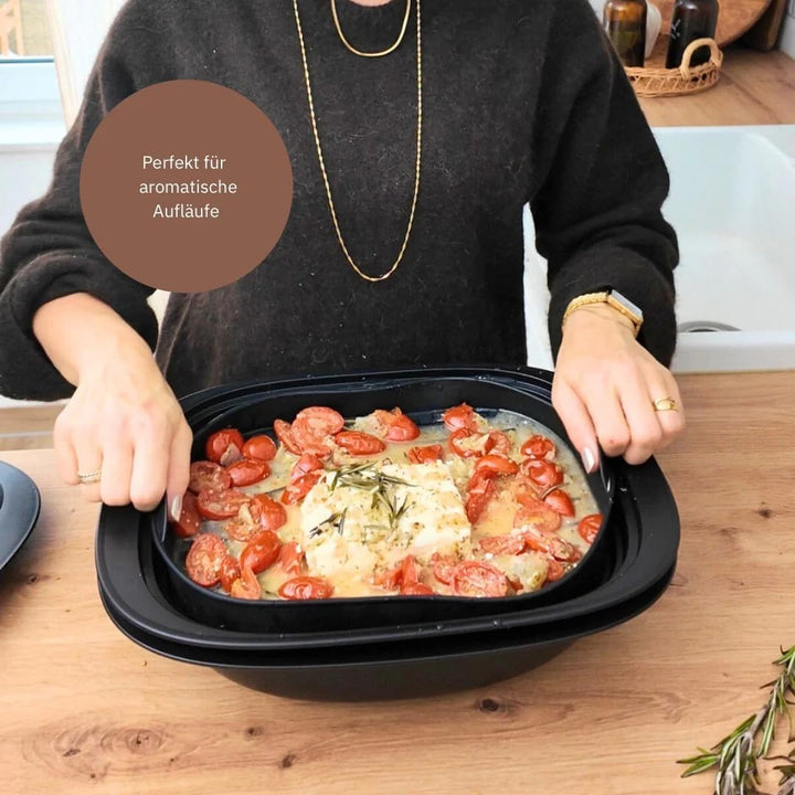 Fitgemixt - FitEinleger Silikon-Auflaufform für Thermomix® Varoma - passend für TM7,MCConnect, MCTre