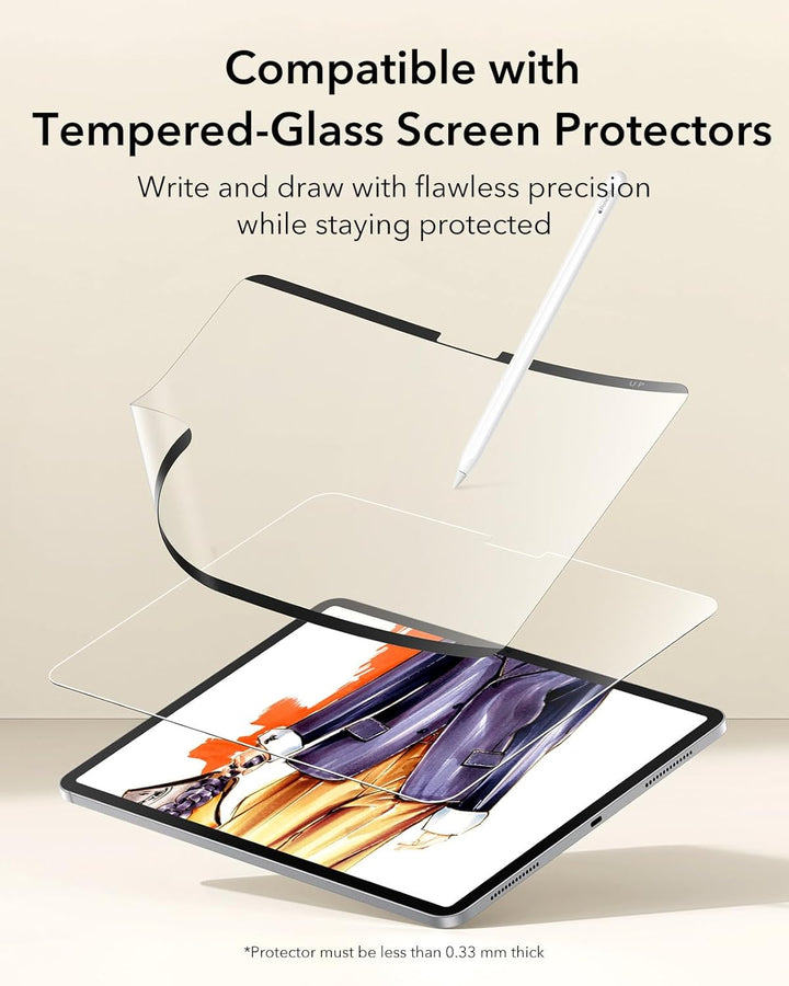 ESR für iPad Pro 13 (2024) Paper Feel magnetischer Schutzfolie, Schreiben und Zeichnen wie auf Papie