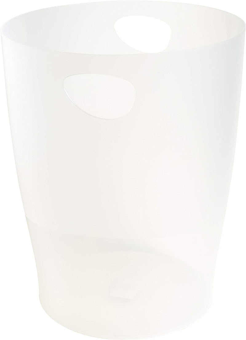 Exacompta 45398D ECOBIN 8er Pack Papierkörbe 15 Liter mit Griffen. Eleganter und robuster Papierkorb