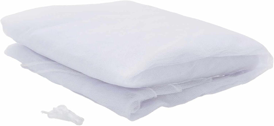 Moskito Netz für das Bett 3 STK. aus Polyester 156 Mesh Weiss, 56 cm Oben 220 cm hoch, mit genähtem