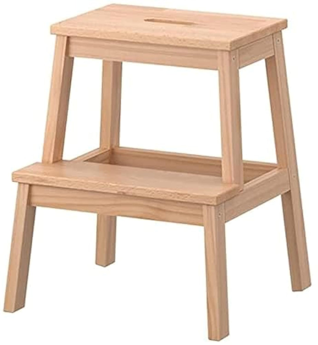 Trittstufe aus Holz, Beige - Tritthocker "Bekväm" Massivholz Buche Natur, Natur
