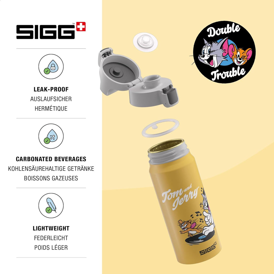 SIGG - Alu Trinkflasche Kinder - WMB ONE - Made in Switzerland - Für Kohlensäurehaltige Getränke Gee