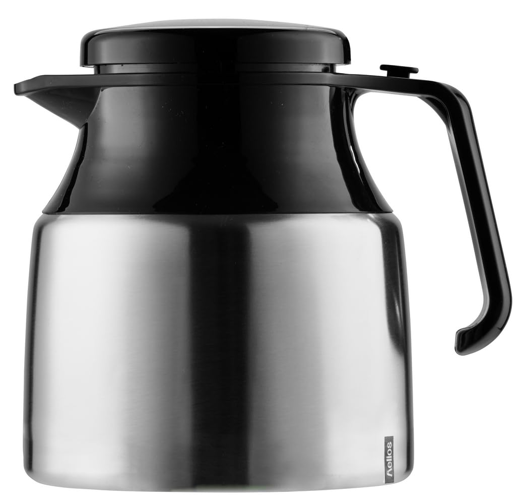 Helios Mondial Edelstahl-Isolierkanne, matt, 1,3 Liter