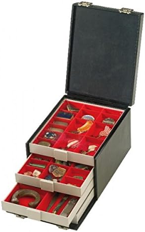 LINDNER Das Original Sammelbox Standard mit 2 flexibel unterteilbaren Fächern 105 x 280 x 29 mm
