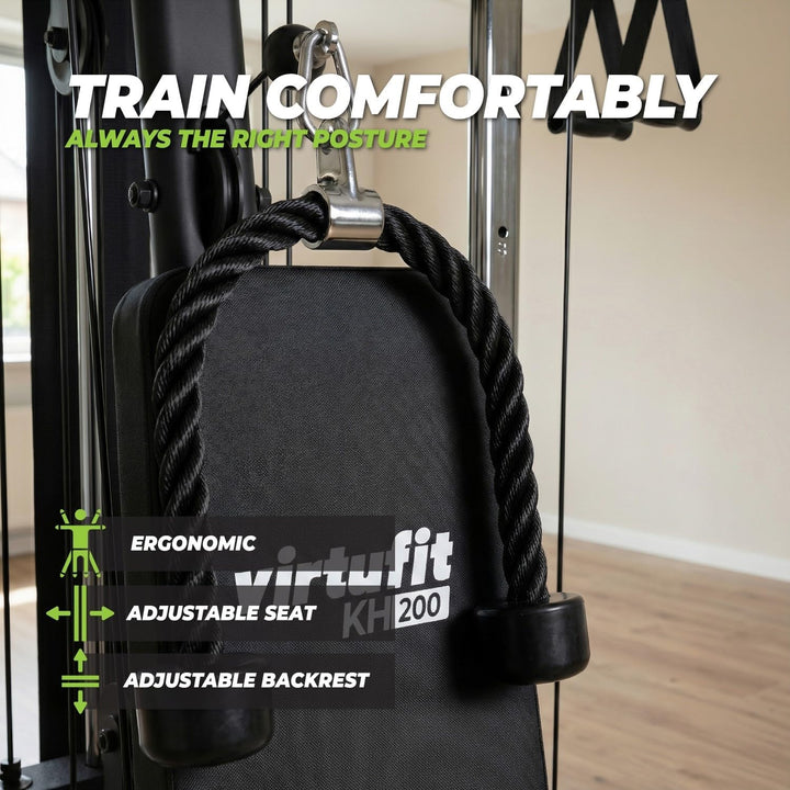 VirtuFit KH200 Homegym Kraftstation – Multifunktionales Fitness‑Kraftgerät mit 80 kg Gewichtsstapel,