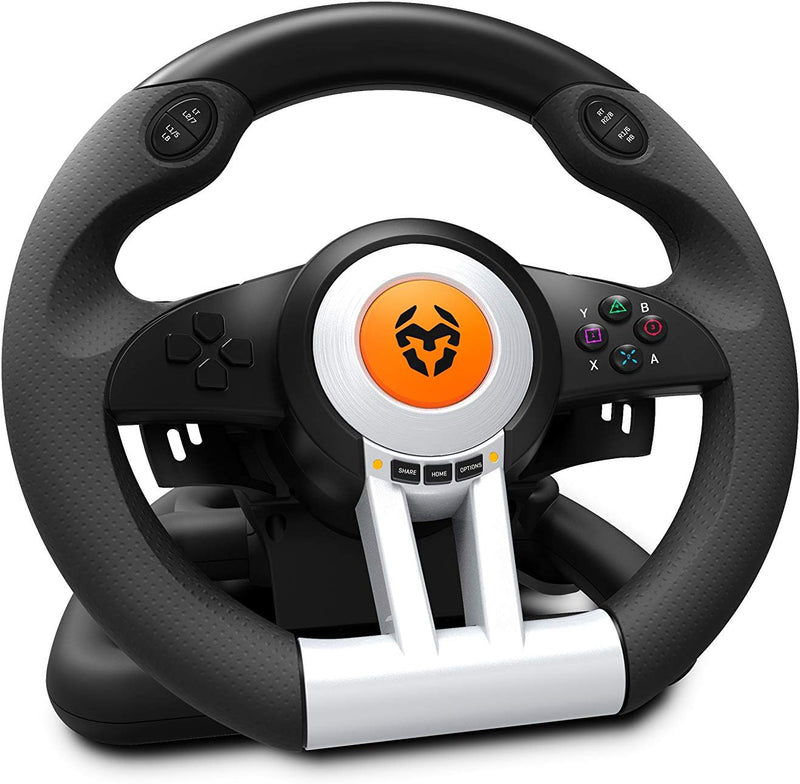 KROM Lenkrad Pedale für Gaming K-WHEEL -NXKROMKWHL- Multiplattform, Schalt- und Lenkradpaddles, Vibr