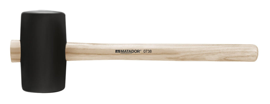MATADOR Gummihammer, DIN 5128 A, gerade, 130 x 75 mm, 0738 0003 Form A 75 MM, Form A 75 MM