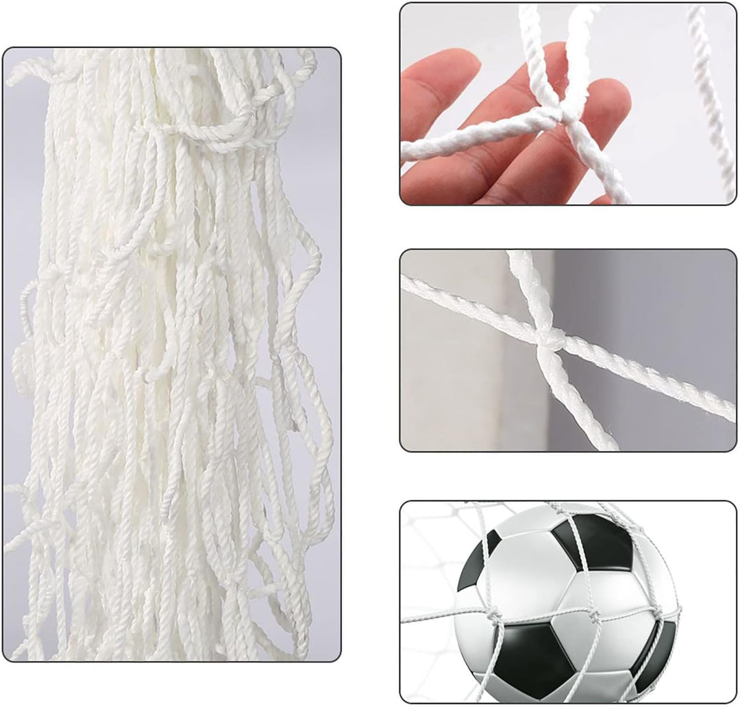 Fussballtor Netz, Polypropylen Fussballnetz Fussball Tornetz Ersatznetz Wetterfeste Torpfosten Netz