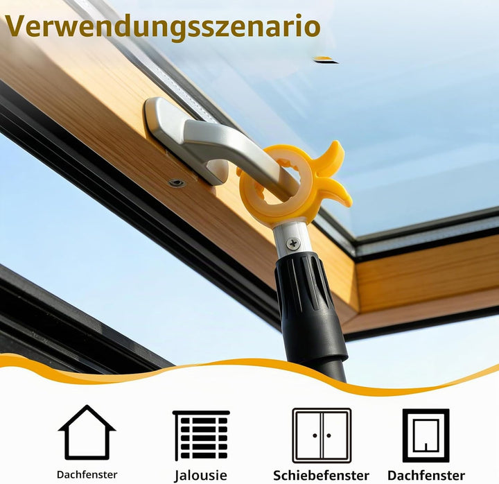 Fenstergriff Verlängerung Für Velux Dachfenster Stange Zum Öffnen - Fensteröffner Stange, Teleskopst