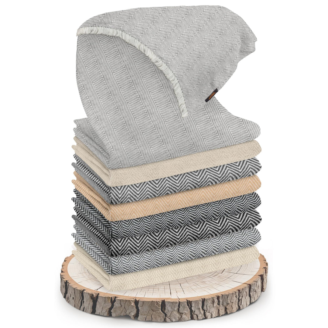 yanopurna Unisex-Kaschmirschal – Handgewebte Stola Aus 100% Kaschmirwolle – Warmer Wickelschal, Hals