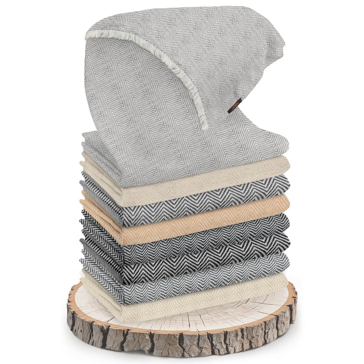 yanopurna Unisex-Kaschmirschal – Handgewebte Stola Aus 100% Kaschmirwolle – Warmer Wickelschal, Hals
