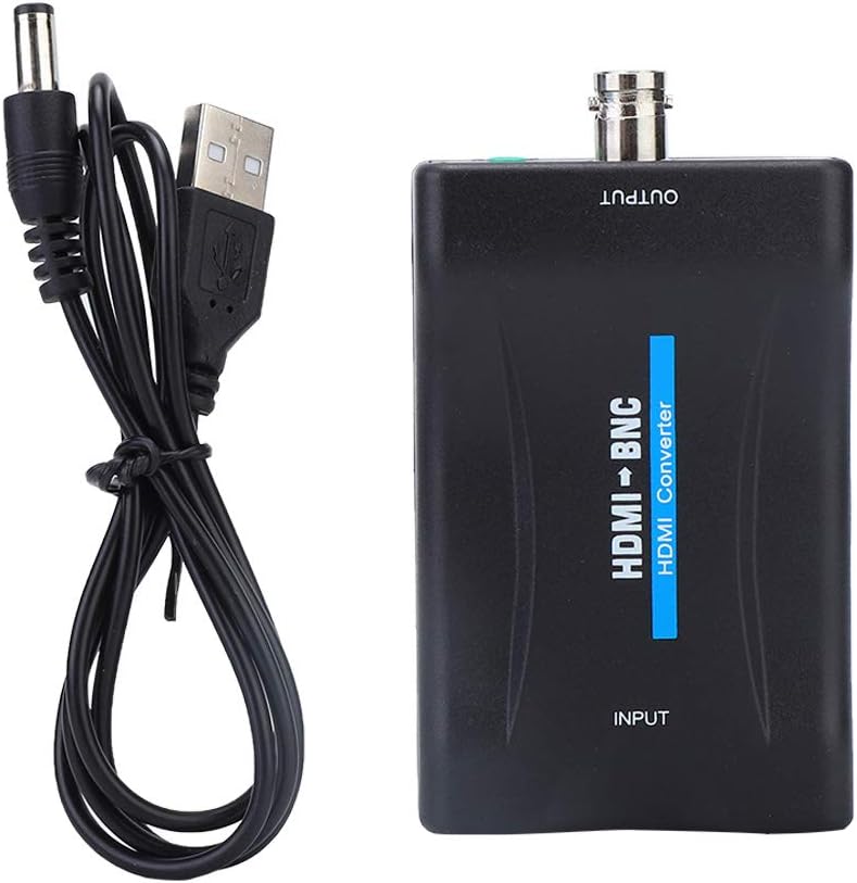 HDMI-zu-BNC-Konverter, Koaxialkabel-Adapter für Fernseher, Videokonverter Mit 3,5-Mm-Osignal-Adapter