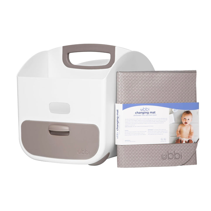 Ubbi Portable Nappy Caddy and Changing Mat, Nappy Storage, Caddy Organizer, Stores Baby Diapers, Wip