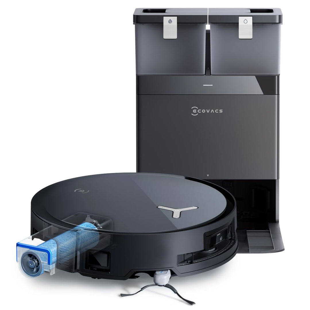 ECOVACS DEEBOT X8 OMNI Saugroboter mit Wischfunktion, 18.000 Pa, OZMO ROLLER Wischwalze mit kontinui
