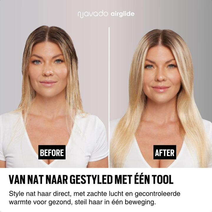 Airglide Airstraight - Glätteisen Wet-to-Dry - Haartrockner &amp; Haarglätter 2-in-1 - Coldshot - Altern