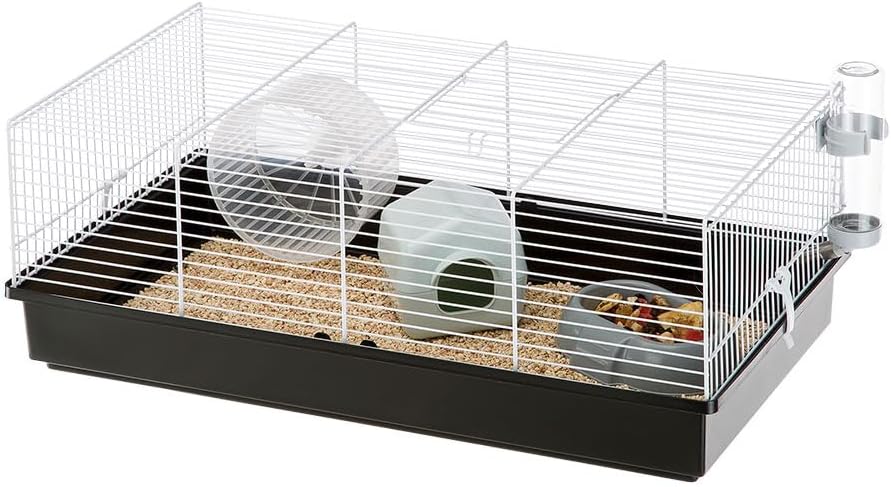 Ferplast Hamsterkäfig, Nagerkäfig CRICETI 11, Kleintierkäfig, Hamsterzubehör inklusive, 58 x 31 x h