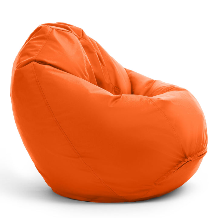 Bruni Sitzsack Classico L in Orange – XL Sitzsack mit Innensack zum Lesen, Abnehmbarer Bezug, lebens