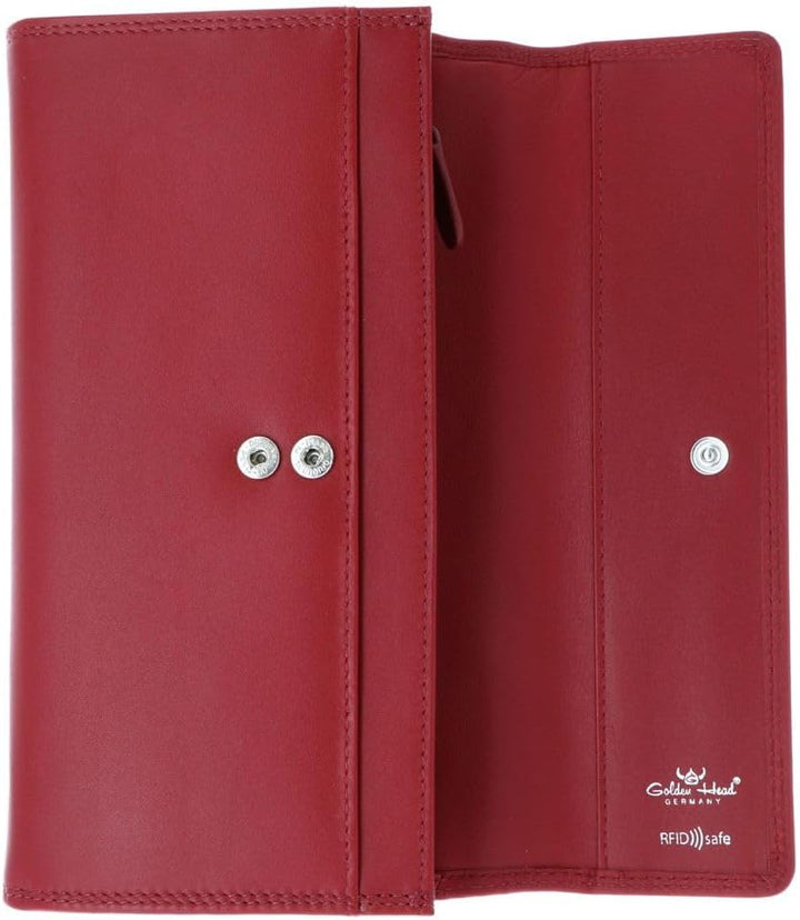 Golden Head Polo - Geldbörse 12cc 19 cm RFID rot