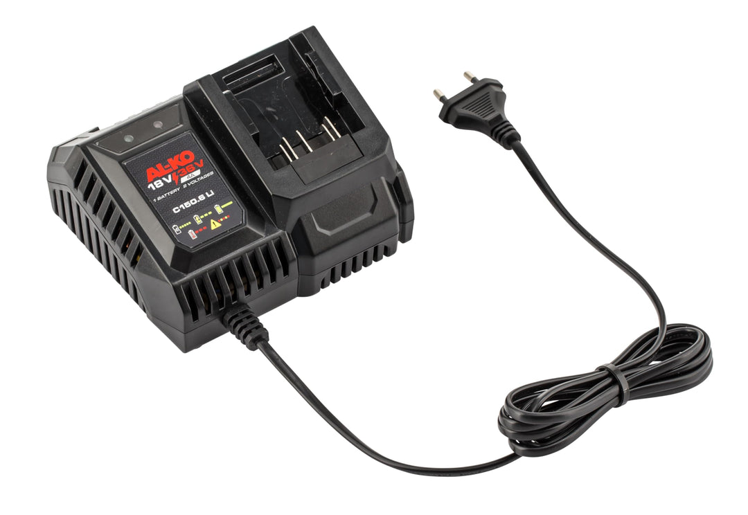 AL-KO Ladegerät C150.6 Li, 18 V / 36 V, 4 A Ladestrom, LED-Ladestandsanzeige
