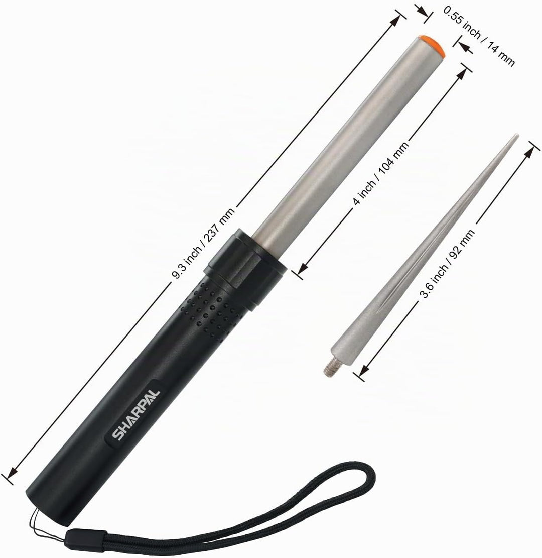 SHARPAL 178N 3-in-1-Klingenschärfer | 600er Grit Diamant Schärfstab | Schärfen Sie alle Messer und W
