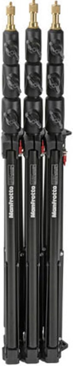 Manfrotto 1051bac-3 druckknopfstiel 9 Alu Mini Compact Ständer AC mit 4 Abschnitt und 3 aufstehen, 3