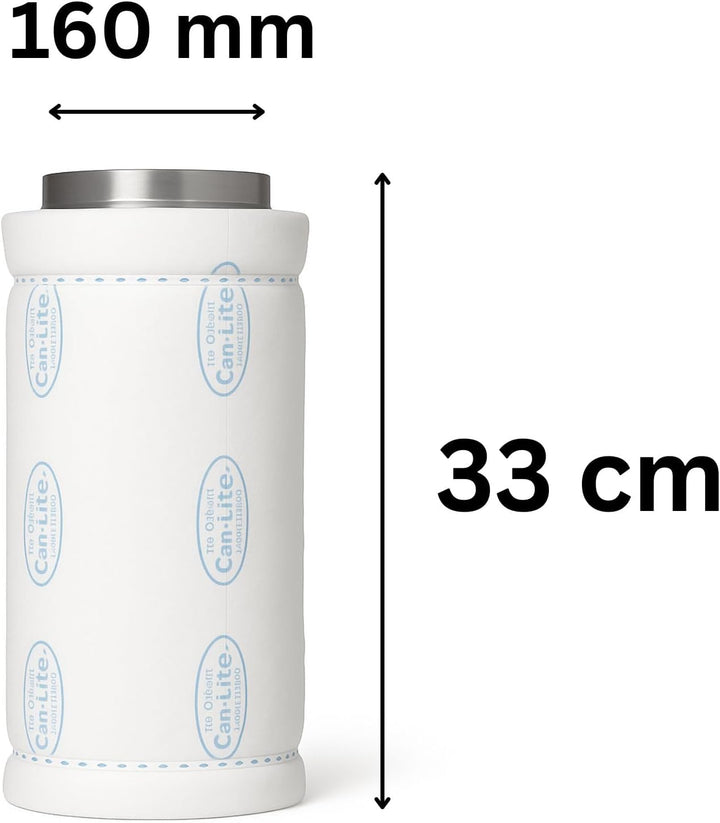 Can-Lite Aktivkohlefilter Grow 800 m³ - AKF Rohrlüfter Grow Anbau Indoor Belüftung Geruchsfilter Abl