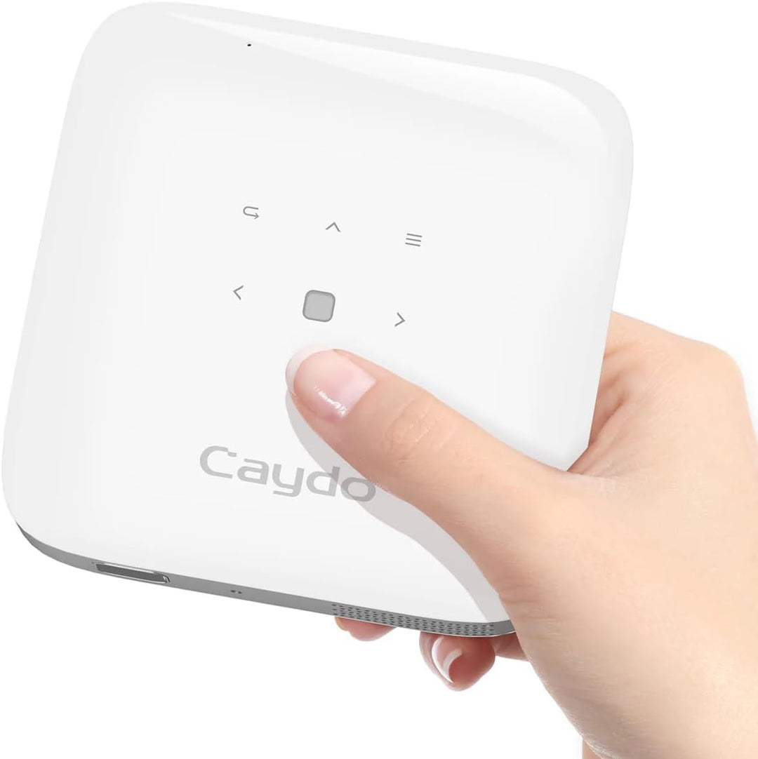 Caydo M1C Zeichen-Beamer, wiederaufladbarer DLP-Zeichenprojektor mit exklusiver Kunst-Zeichen-App, t