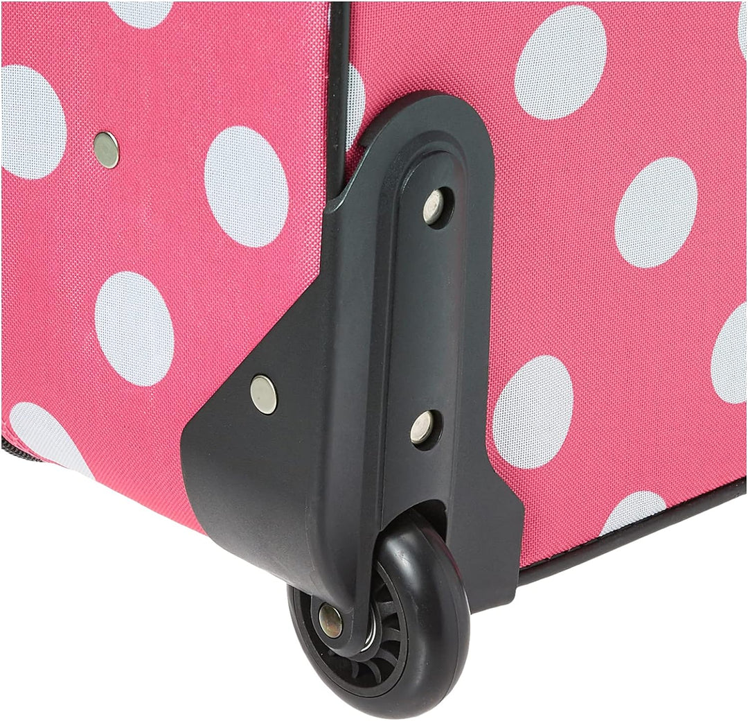 Rockland Fashion Softside Gepäck-Set, aufrecht stehend, Pinke Punkte, Einheitsgrösse, Fashion Softsi