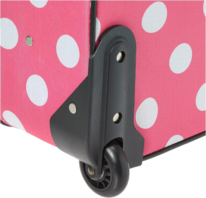 Rockland Fashion Softside Gepäck-Set, aufrecht stehend, Pinke Punkte, Einheitsgrösse, Fashion Softsi