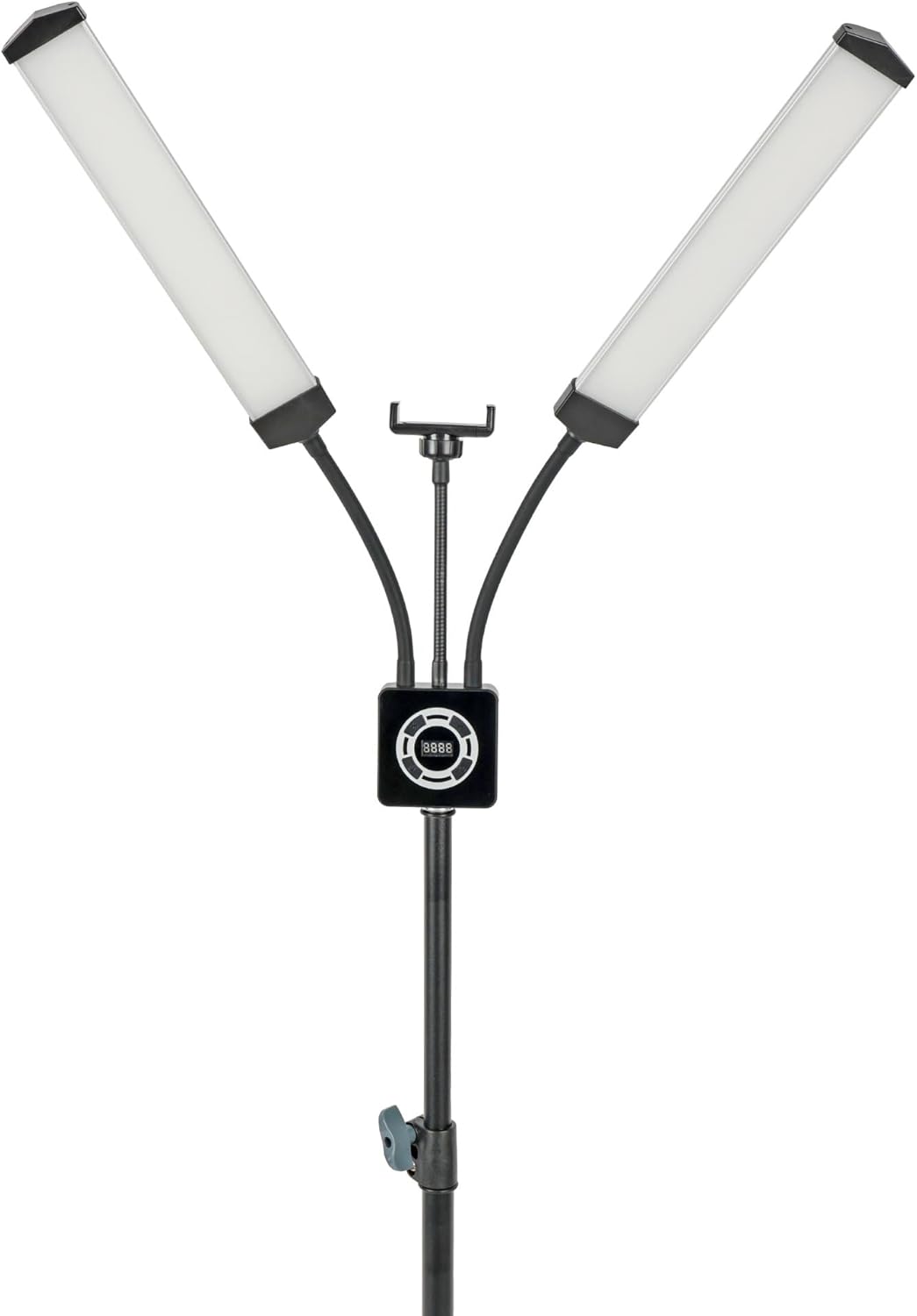 Dual Arm LED-Schönheitslicht für Wimpernverlängerung Make-up Maniküre dimmbar mit Handyhalter