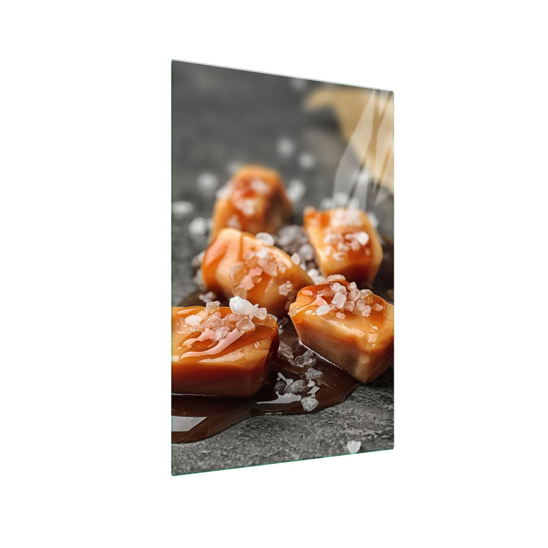 SFArt Herdabdeckplatte – Gehärtetes Glas Schneidebrett & Ceranfeld Abdeckplatte 1 Teilig 30x52 – Hyg
