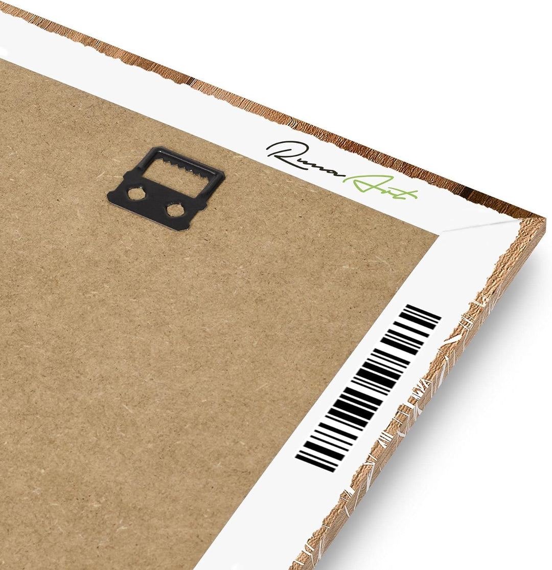 Runa Art Wandbilder Baum Abstrakt 5 Teilig Bild auf Vlies Leinwand Deko Wohnzimmer Holzmotiv Beige B