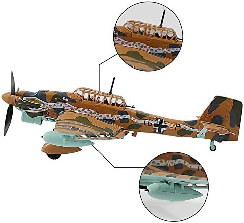 LESES 1:72 Deutschland Junkers Ju 87 Fighter Attack Plane Metal Fighter Militärmodell Diecast Plane