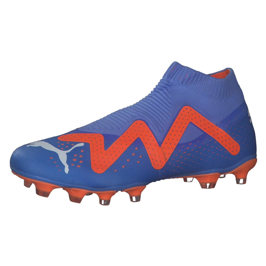 PUMA Jungen Future Match+ Ll Fg/AgFussballschuh 46 EU Blue Glimmer Puma White Ultra Orange, 46 EU Bl