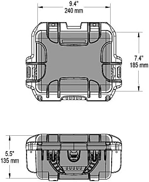 NANUK 905 Wasserdichter Hartschalenkoffer leer - Graphit Leer Graphit, Leer Graphit