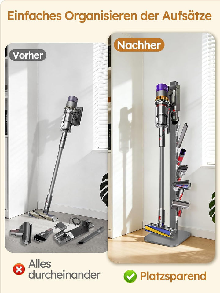 Staubsaugerhalter für Dyson Gen5,G5,V15,V12,V11,V10,V8,V7,V6, freistehende bohrfreie Bodenhalterung